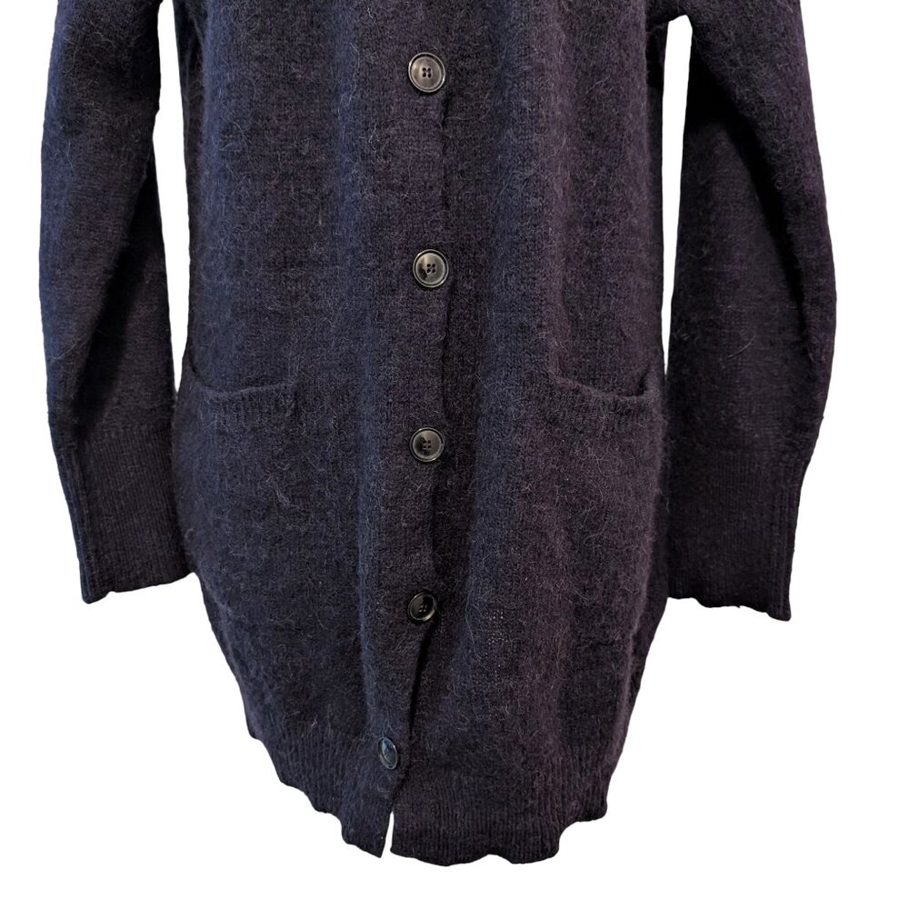 Massimo Dutti Womens Size S Blue Alpaca Wool Cashmere Blend Oversized Cardigan - Picture 5 of 12